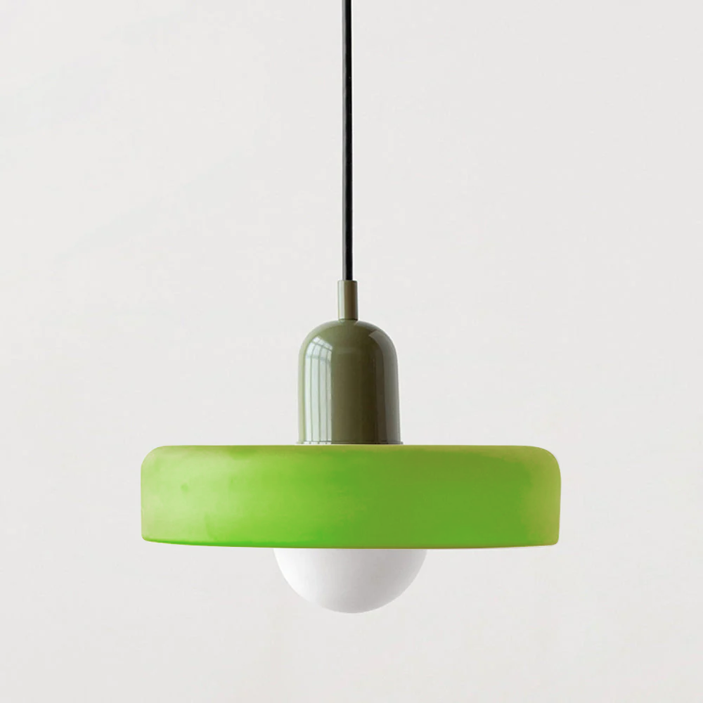 Lampe à suspension en verre Style Bauhaus Colorée