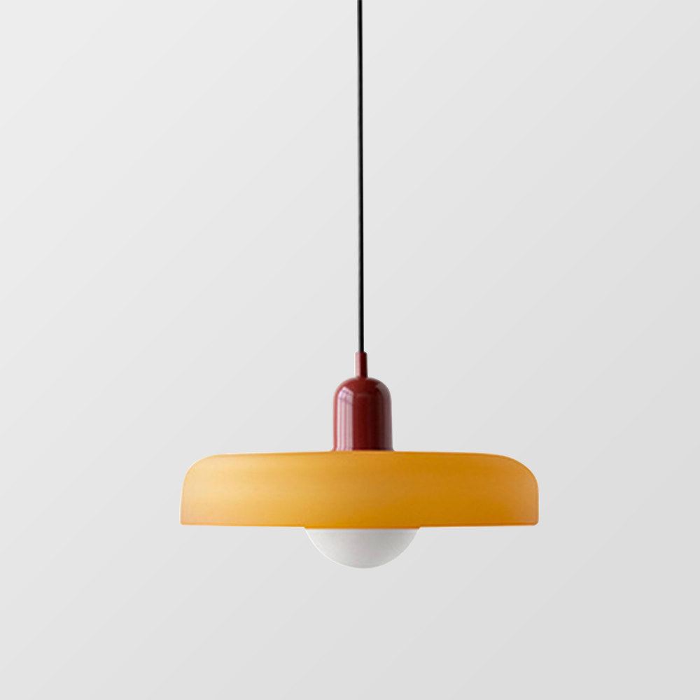 Lampe à suspension en verre Style Bauhaus Colorée