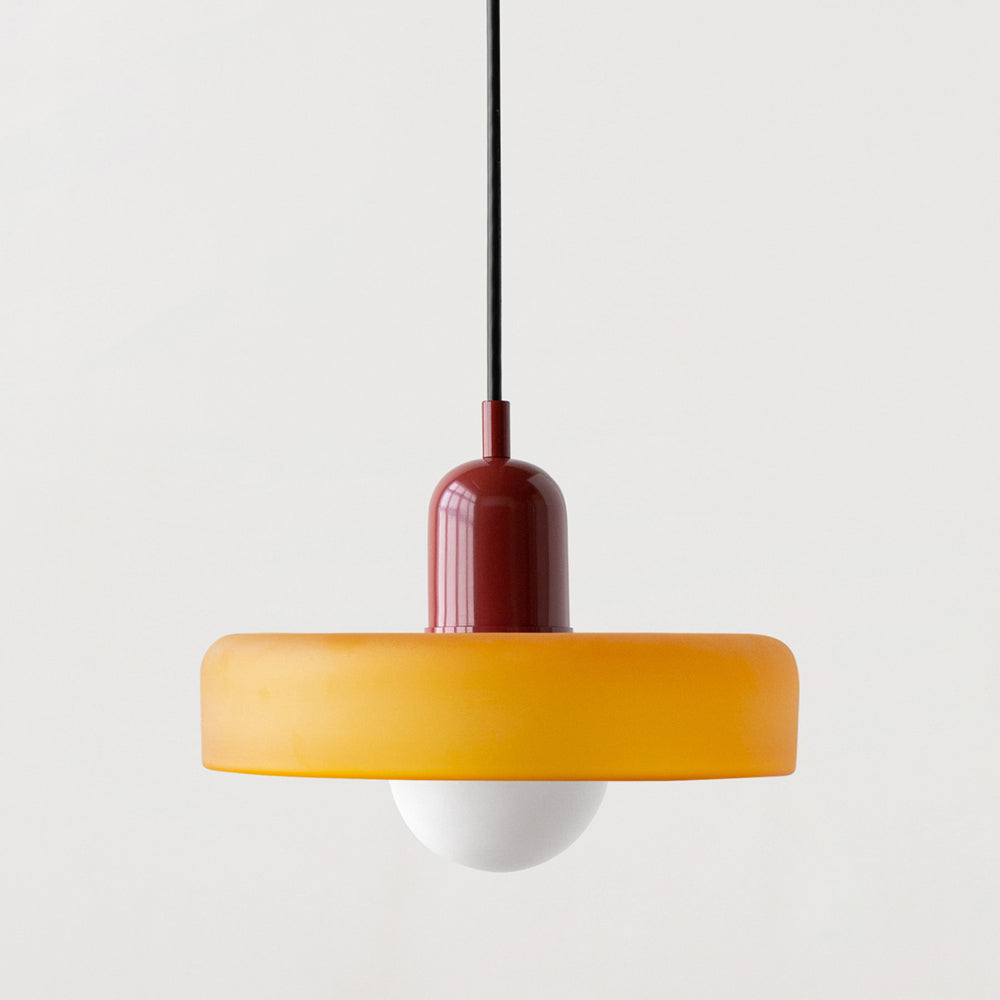 Lampe à suspension en verre Style Bauhaus Colorée