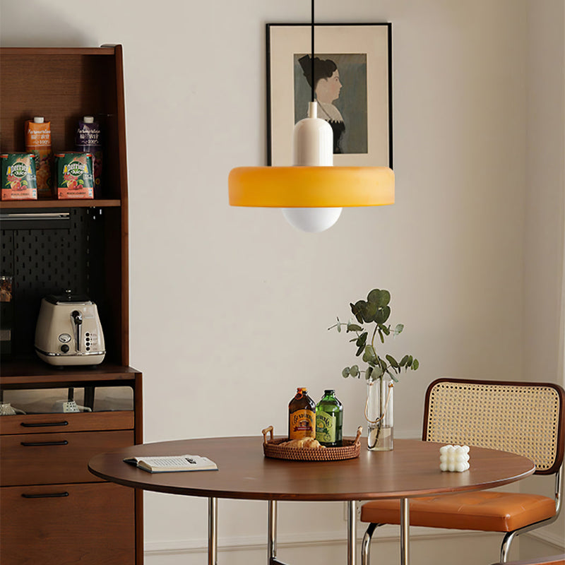 Lampe à suspension en verre Style Bauhaus Colorée
