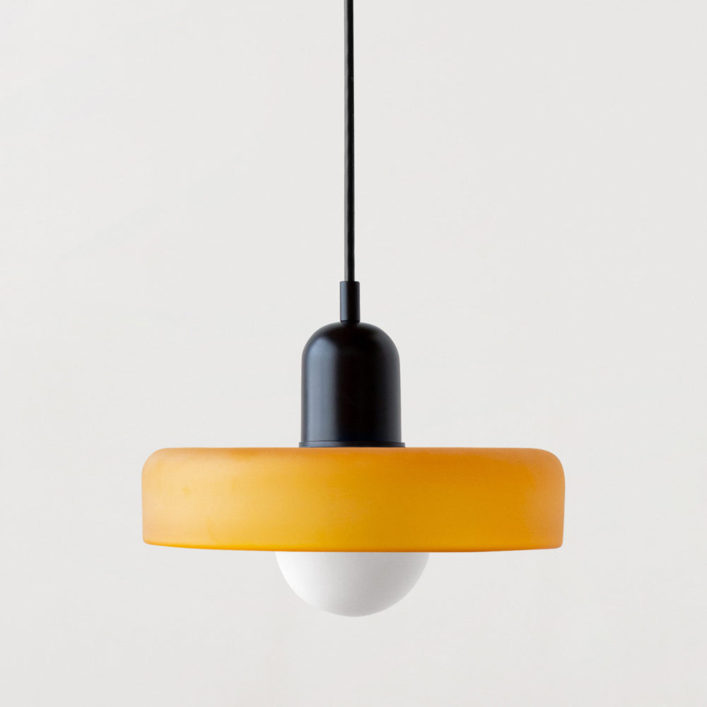 Lampe à suspension en verre Style Bauhaus Colorée