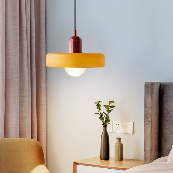 Lampe à suspension en verre Style Bauhaus Colorée