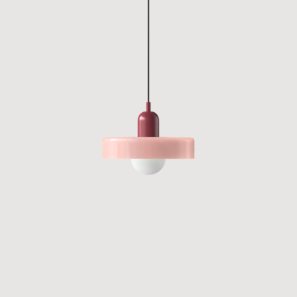 Lampe à suspension en verre Style Bauhaus Colorée