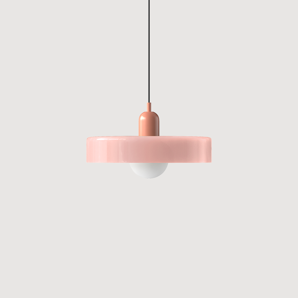Lampe à suspension en verre Style Bauhaus Colorée