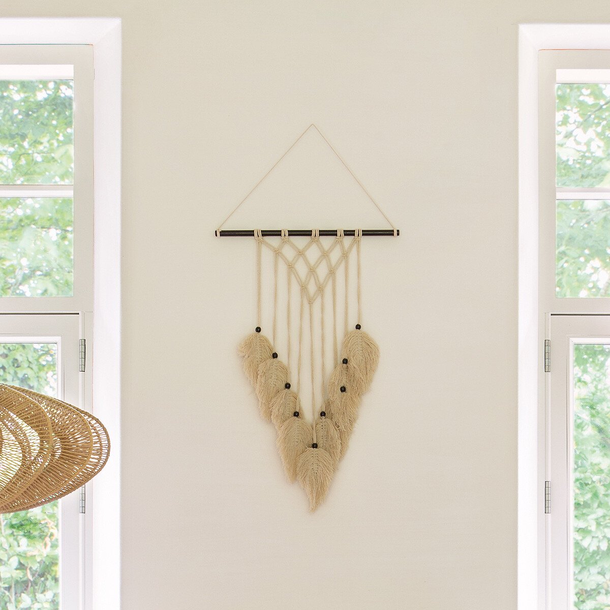 Décoration Murale Macramé Safari Lin (H68 cm)