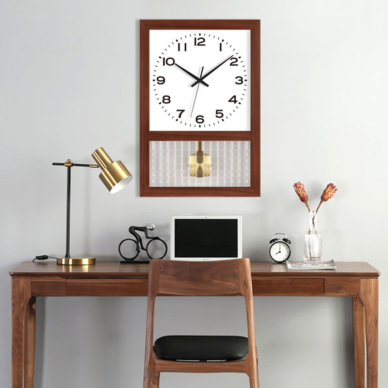 Horloge Murale Rétro Japonaise en Bois Massif