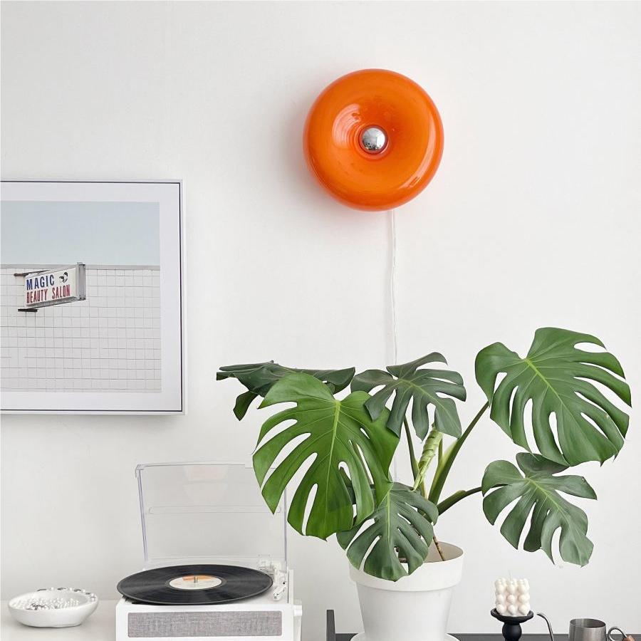 Applique Murale ou Lampe de Table Moderne Orange