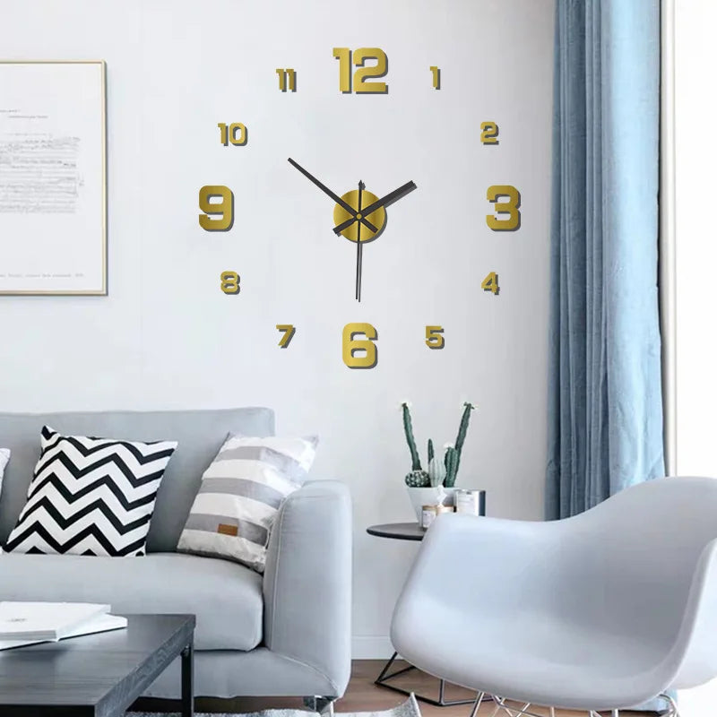 Horloge murale 3D sans cadre