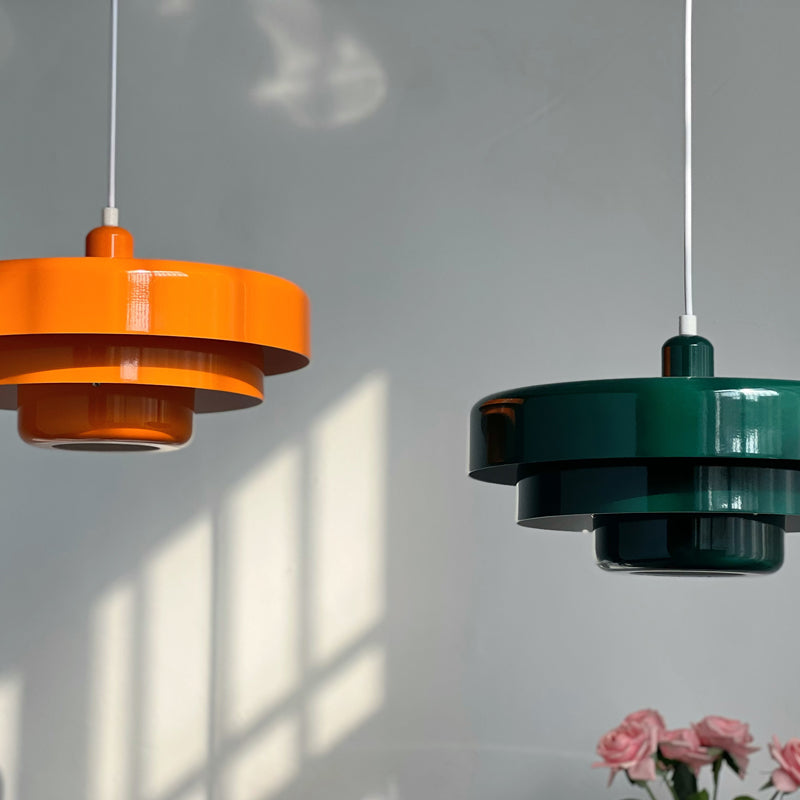 Lampe Suspension Vintage - Design Abat-Jour à 3 Couches
