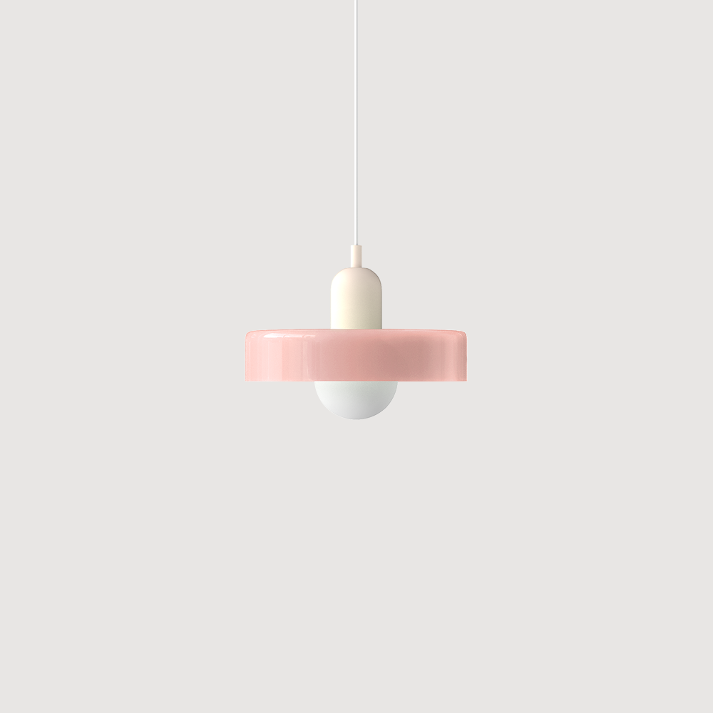 Lampe à suspension en verre Style Bauhaus Colorée