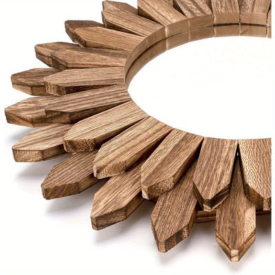 Miroir décoratif de ferme en bois rustique