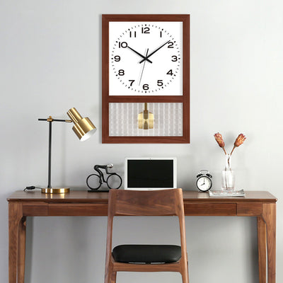 Horloge Murale Rétro Japonaise en Bois Massif