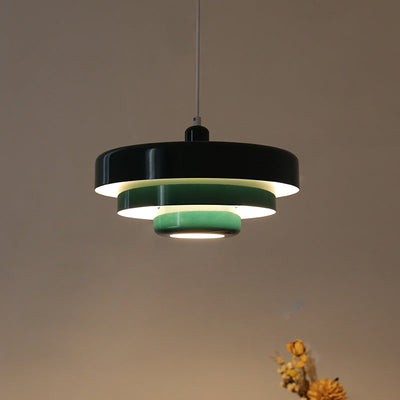 Lampe Suspension Vintage - Design Abat-Jour à 3 Couches