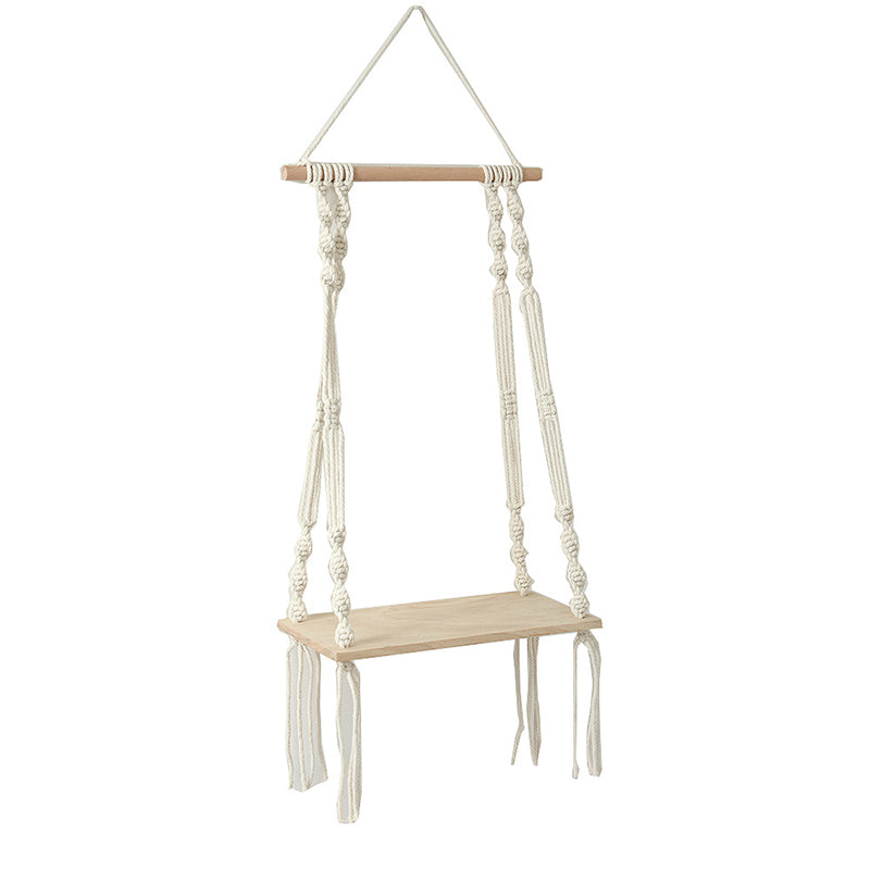 Étagère Murale en Macramé pour Plantes - Décoration Bohème Luxueuse