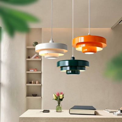 Lampe Suspension Vintage - Design Abat-Jour à 3 Couches