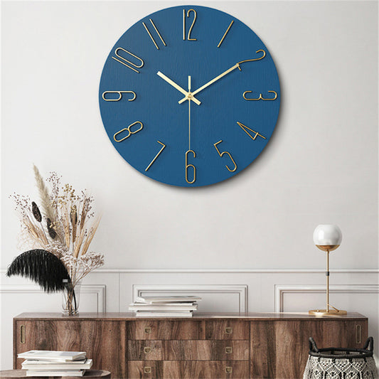 Horloge murale décorative colorée et minimaliste