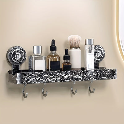 Étagère de Rangement Sans Perçage - Style Luxueux avec Ventouse