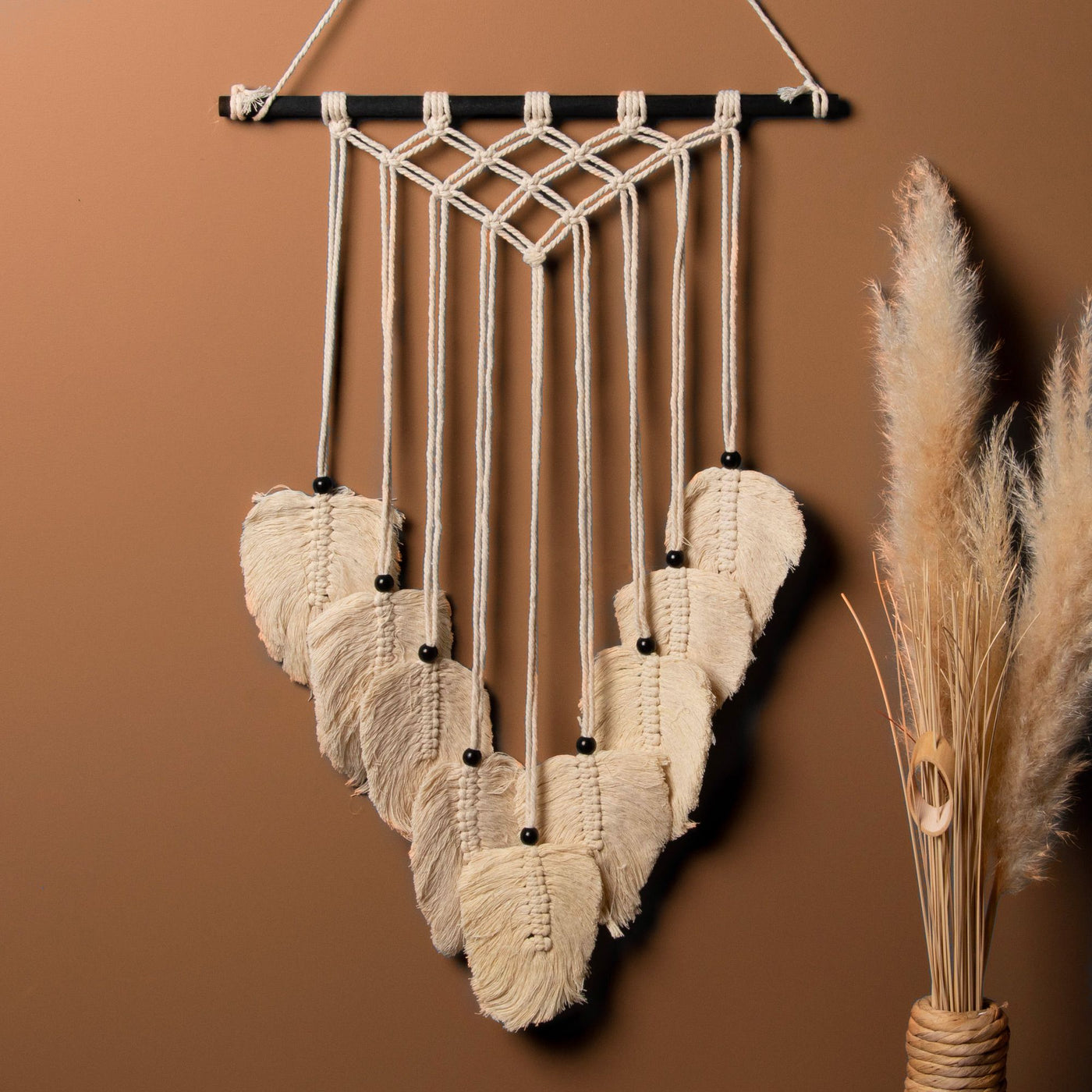 Décoration Murale Macramé Safari Lin (H68 cm)