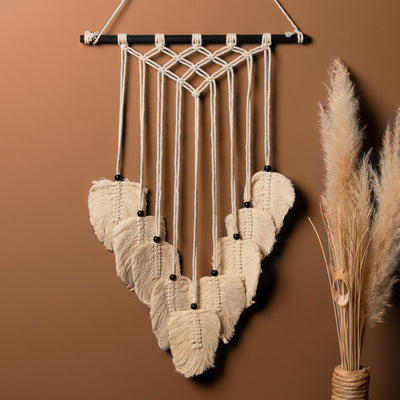 Décoration Murale Macramé Safari Lin (H68 cm)