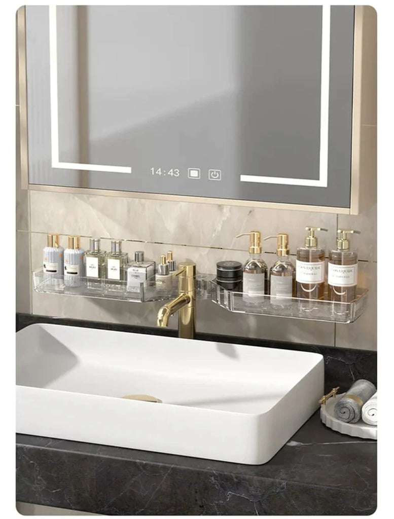 Étagères Pratiques pour Salle de Bain Sans Percage