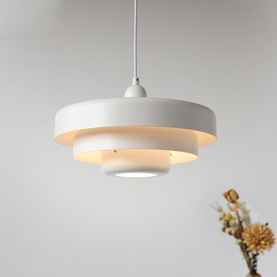 Lampe Suspension Vintage - Design Abat-Jour à 3 Couches
