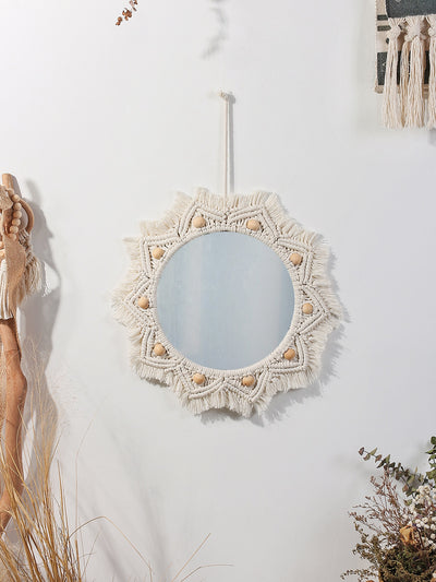 Miroirs décoratifs nordiques en macramé
