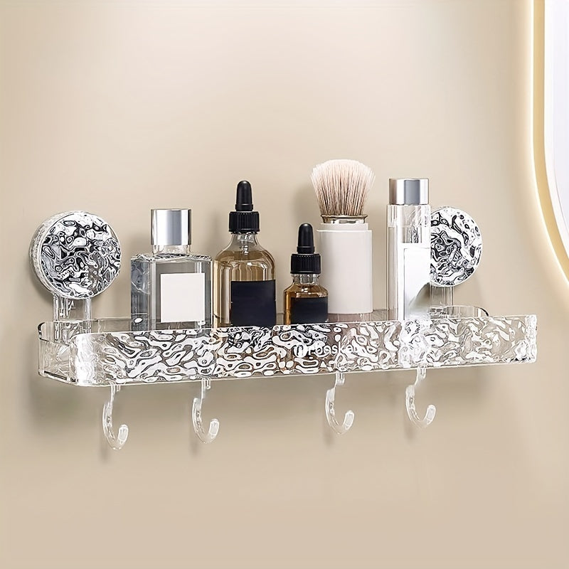 Étagère de Rangement Sans Perçage - Style Luxueux avec Ventouse