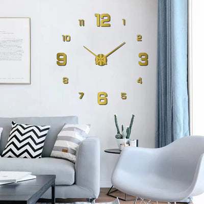 Horloge murale 3D sans cadre