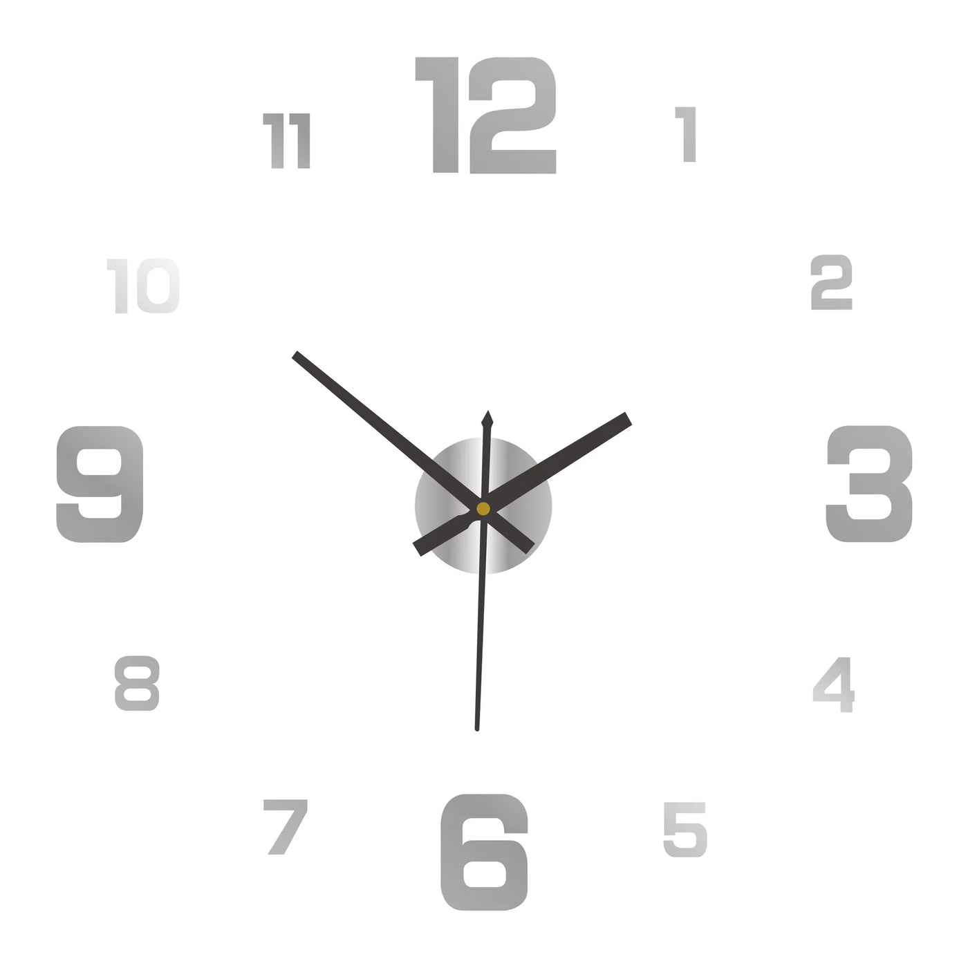 Horloge murale 3D sans cadre
